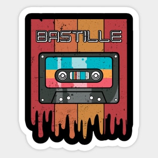 Classic Personalized Bastille Proud Name Cassette Sticker